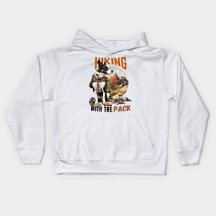 Hiking With The Pack Kids Hoodie